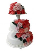 Свадебный торт "Розы"